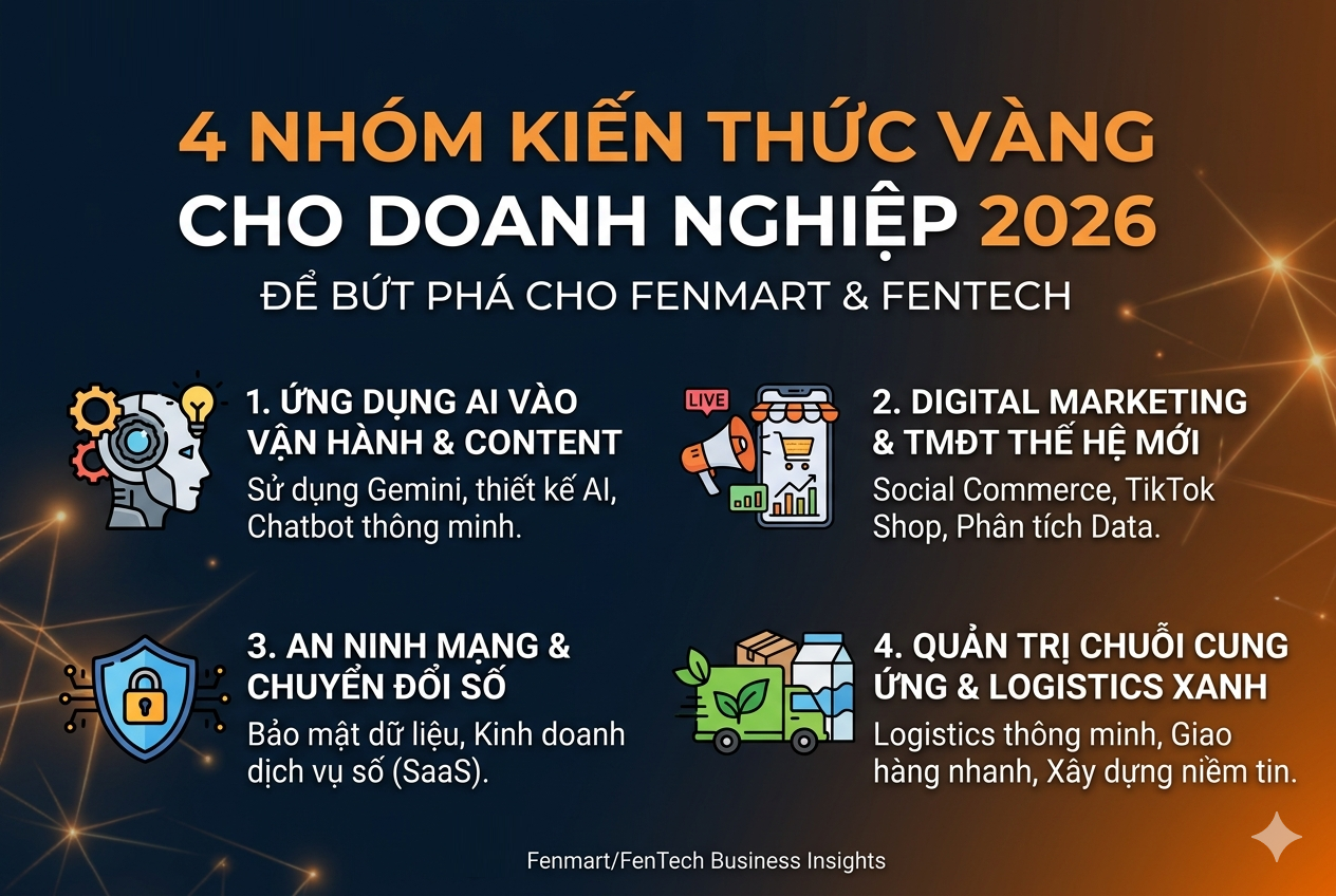 Tầm Nhìn Thị Trường 2026: 4 Trụ Cột Kiến Thức Vàng Để Doanh Nghiệp Không Bị Bỏ Lại Phía Sau